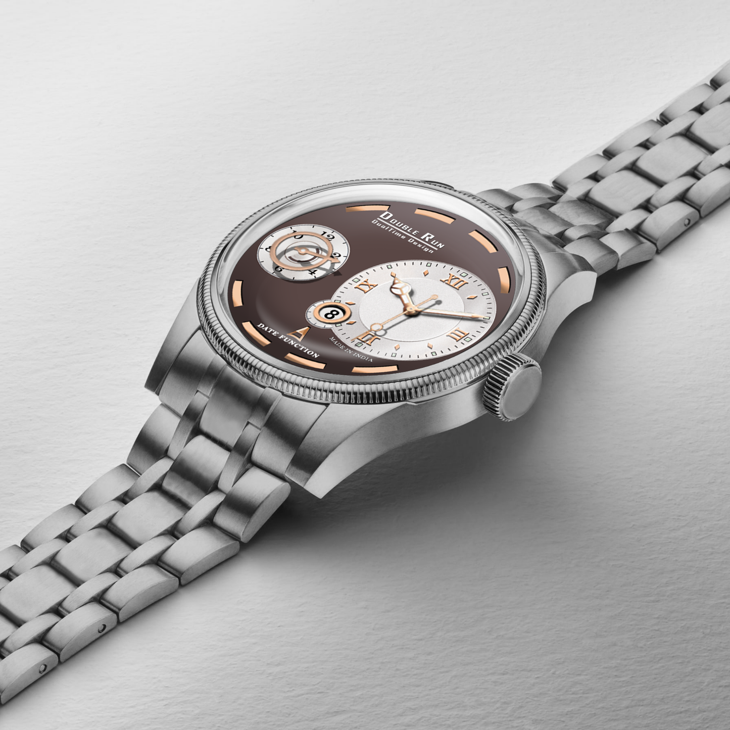 Mocha Luxe Chronograph Watch