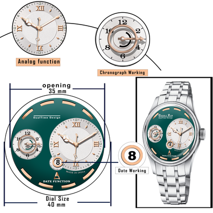 Steel Sage Chronograph Analog Watch