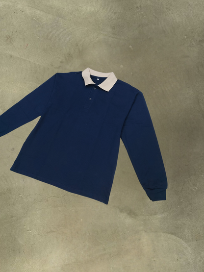 DARK BLUE POLO T-SHIRT