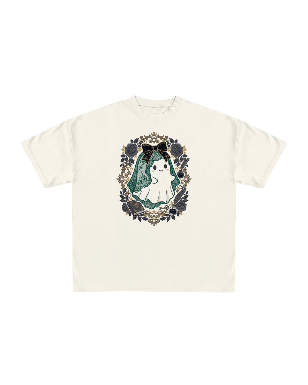 Gothic Lore Ghost Oversized Tee