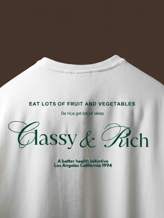 Classy & Rich Oversized Tee