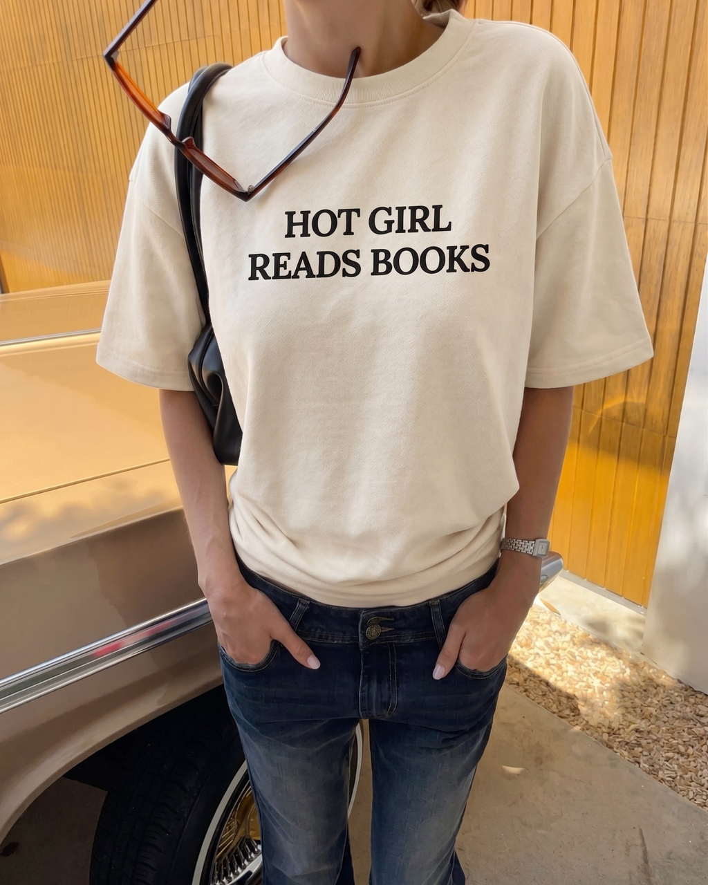 Hot Girl Reads Books Oversized T-Shirt