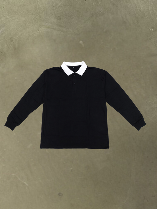 BLACK POLO T-SHIRT