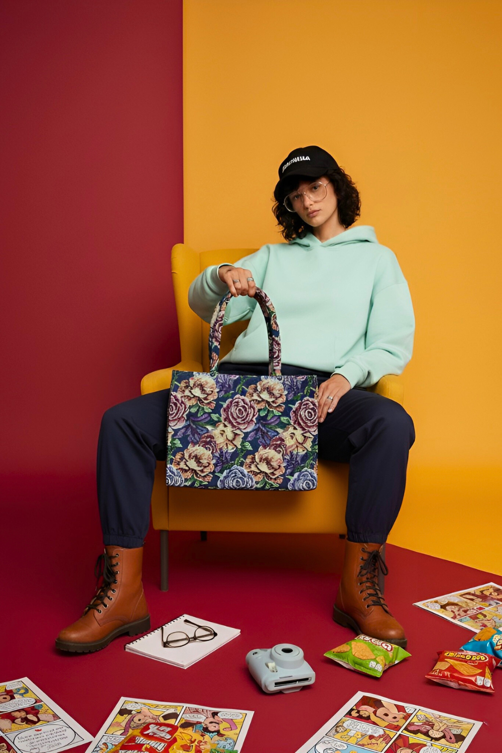 The Midnight Rose Bag