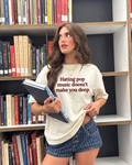 Pop Music Defender Oversized Graphic Tee