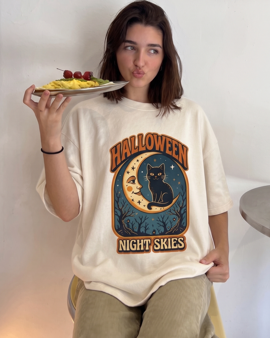 Halloween Night Skies Oversized T-Shirt