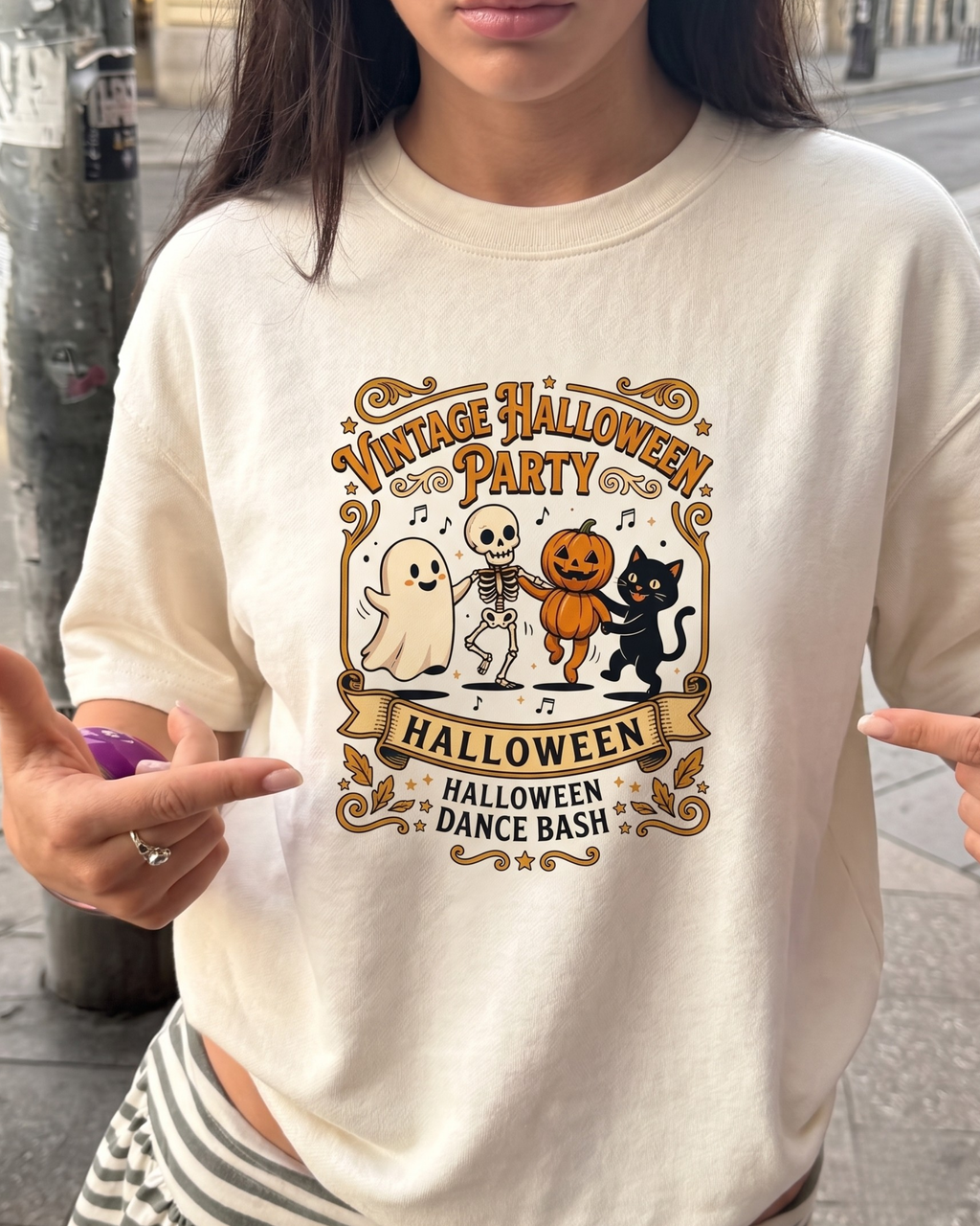 The Spooky Dance Bash Oversized Tee