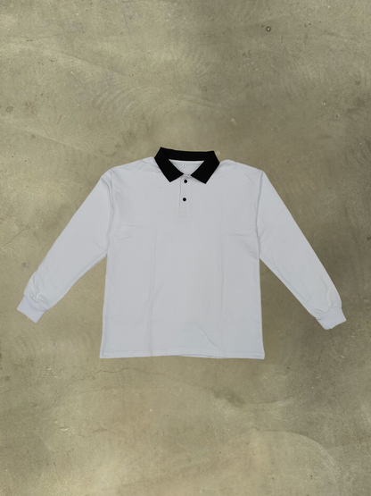 WHITE POLO T-SHIRT